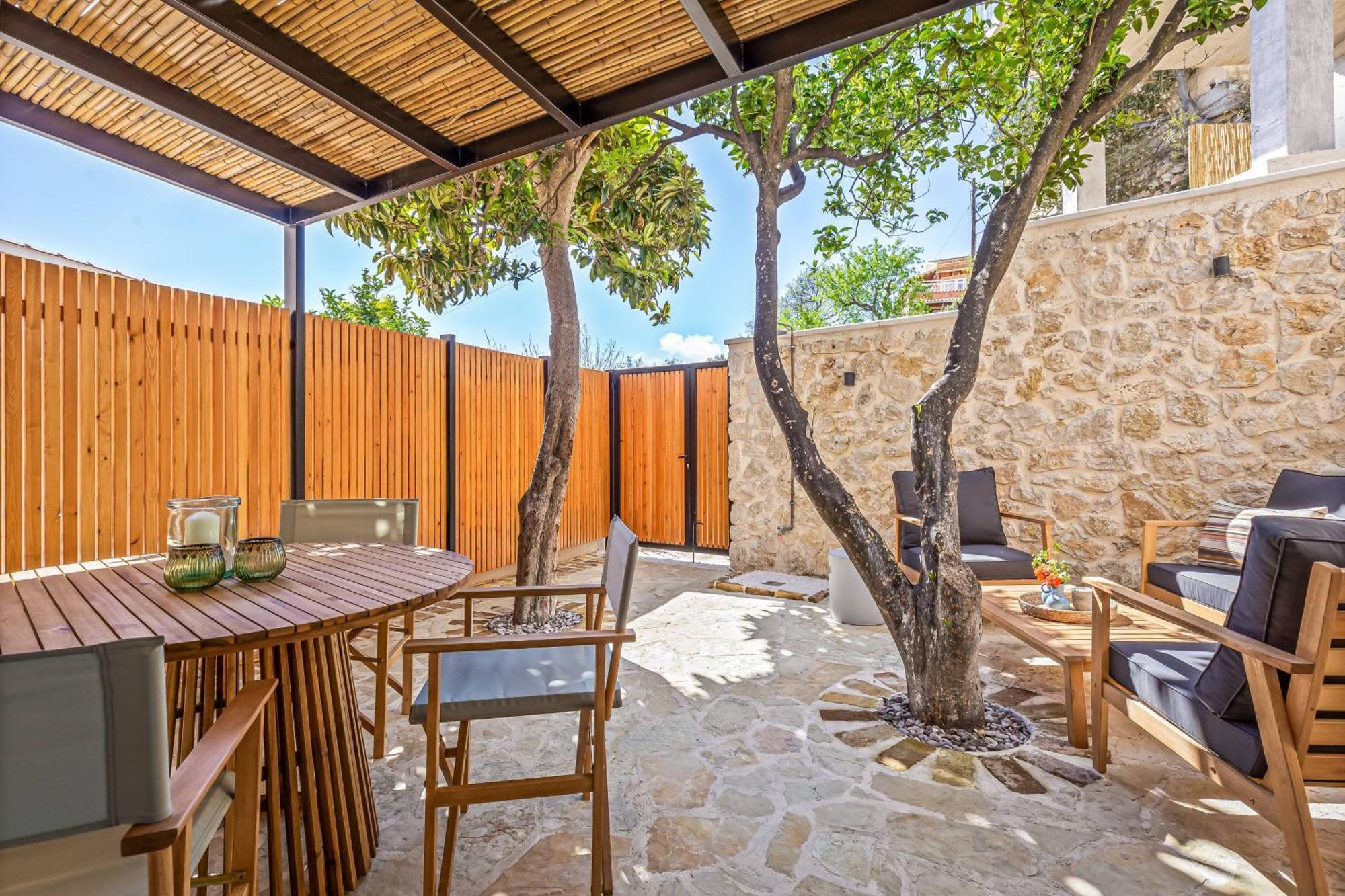 Courtyard Cottage Corfu Lákones Dış mekan fotoğraf